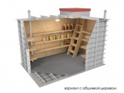 Пластиковый погреб Классик 2 (1200х1200х1750мм)