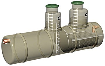 Горизонтальный пескомаслобензоотделитель Eco Wasser-65,0 (Расход 65 л/с)