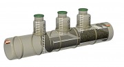 Горизонтальный нефтеуловитель c пескоуловителем и фильтром Eco Wasser-4,0 (Расход 4,0 л/с)